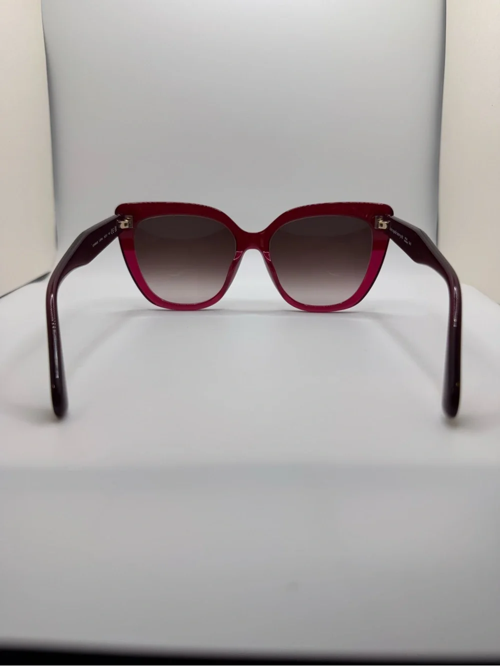 Kate Spade KIYANNA/S LHF Cat Eye Sunglasses Burgundy Crystal/Brown Gradient NWT